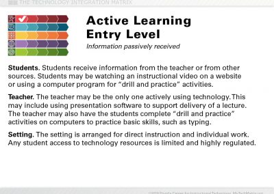 Active Entry Slide