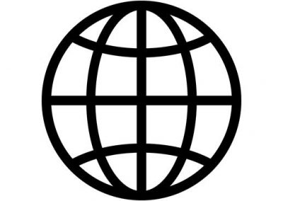 Authentic Learning: Black Outline Icon
